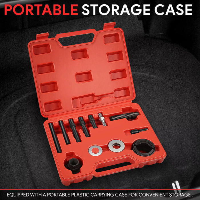 DURAFORCE 13pc Power Steering Pump Pulley Puller Remover & Alternator Installer Tool Kit