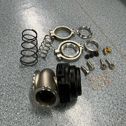DURAFORCE 44mm External Wastegate For Tial MVR V-Band Flange Turbo 14PSI Spring Black