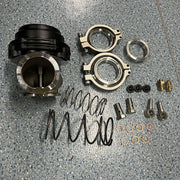 DURAFORCE 44mm External Wastegate For Tial MVR V-Band Flange Turbo 14PSI Spring Black