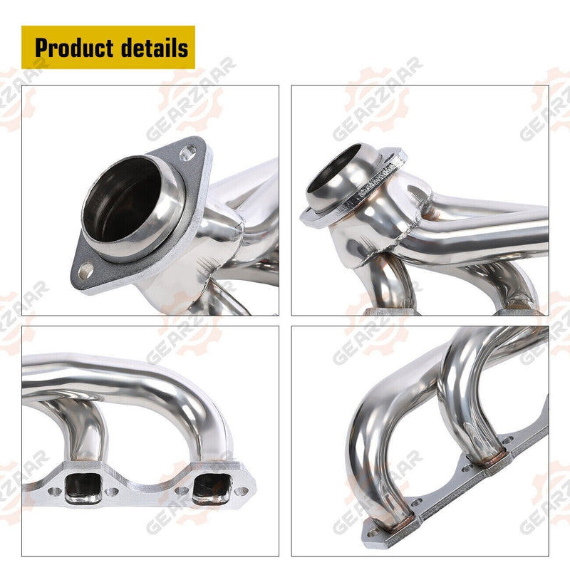 DURAFORCE For 1979-1993 Mustang 5.0 V8 GT/LX/SVT Stainless Steel Exhaust Manifold Headers