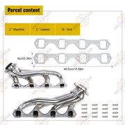 DURAFORCE For 1979-1993 Mustang 5.0 V8 GT/LX/SVT Stainless Steel Exhaust Manifold Headers