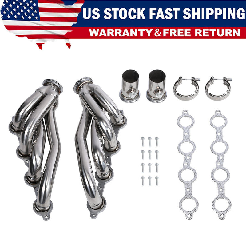 DURAFORCE Truck Headers For 60-86 C-10 LS Chevy GMC LS1 LS2 LS3 LS6 LS9 (Conversion Swap)