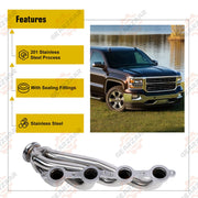 DURAFORCE Truck Headers For 60-86 C-10 LS Chevy GMC LS1 LS2 LS3 LS6 LS9 (Conversion Swap)