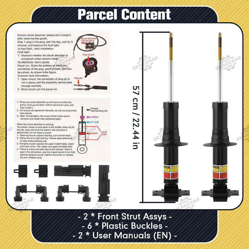 DURAFORCE Front Shock Absorber Struts 84977478 for Chevy Tahoe Silverado Suburban Magnetic