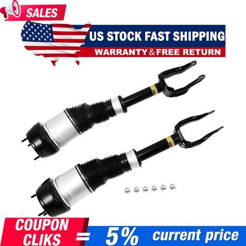 DURAFORCE Pair Front Air Suspension Shock Struts w/ADS For Mercedes W166 X166 GL450 GLS550