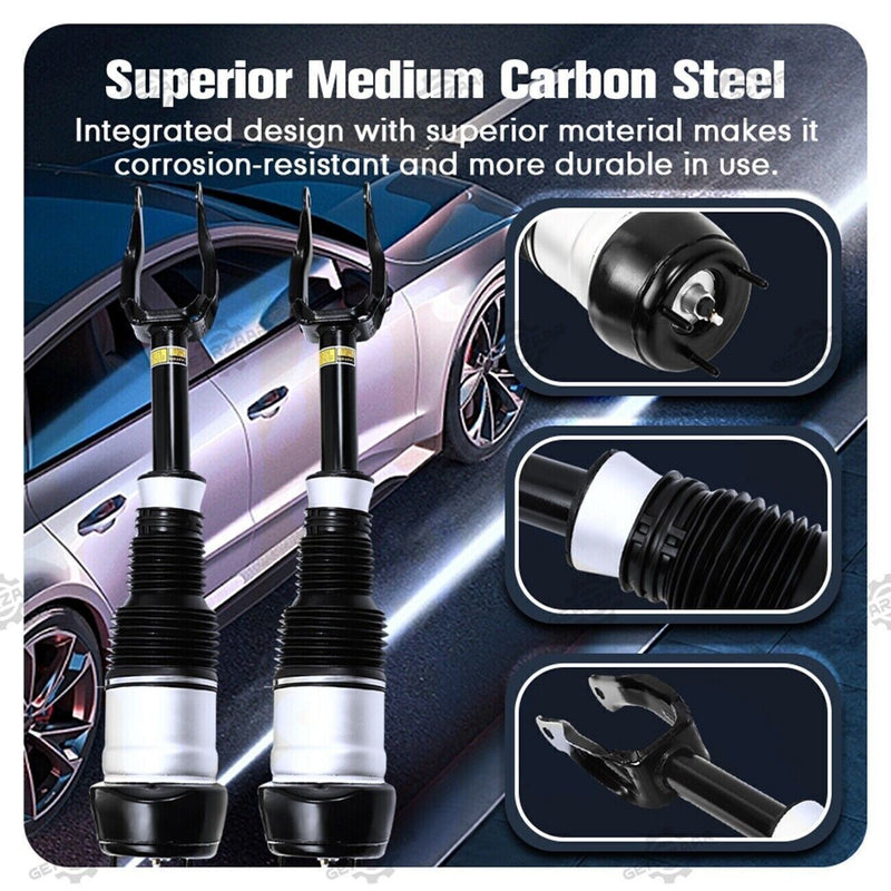 DURAFORCE Pair Front Air Suspension Shock Struts w/ADS For Mercedes W166 X166 GL450 GLS550
