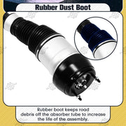 DURAFORCE Pair Front Air Suspension Shock Struts w/ADS For Mercedes W166 X166 GL450 GLS550