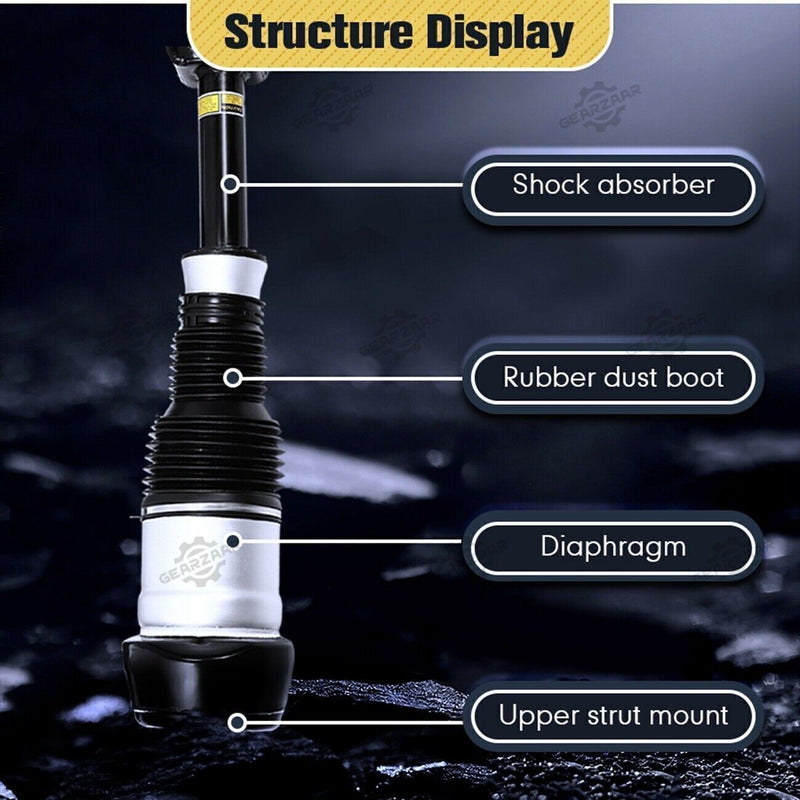 DURAFORCE Pair Front Air Suspension Shock Struts w/ADS For Mercedes W166 X166 GL450 GLS550