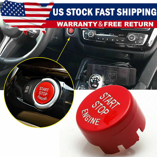 DURAFORCE Red Engine Start Stop Push Button Cover Trim For BMW,F20 F23 F30 F32 F10 F12 F48