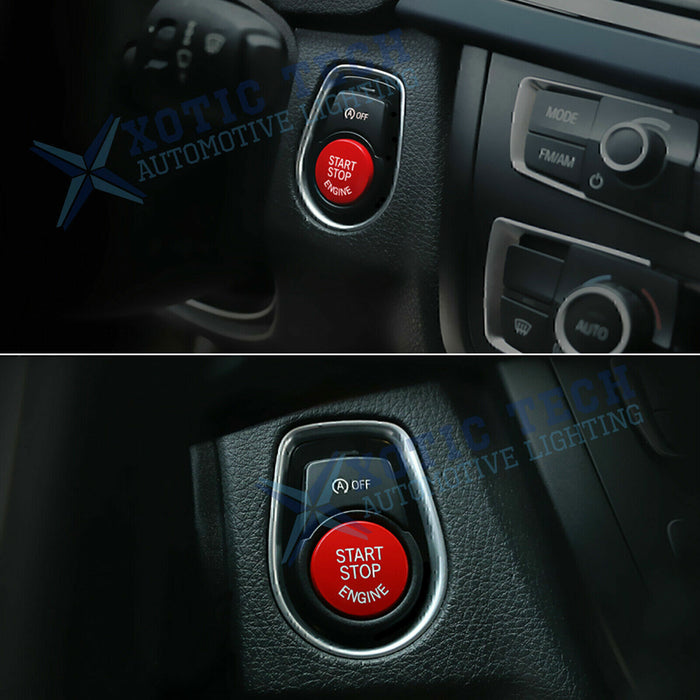 DURAFORCE Red Engine Start Stop Push Button Cover Trim For BMW,F20 F23 F30 F32 F10 F12 F48