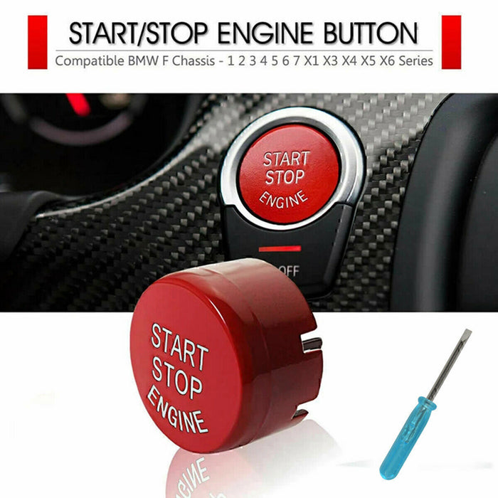 DURAFORCE Red Engine Start Stop Push Button Cover Trim For BMW,F20 F23 F30 F32 F10 F12 F48