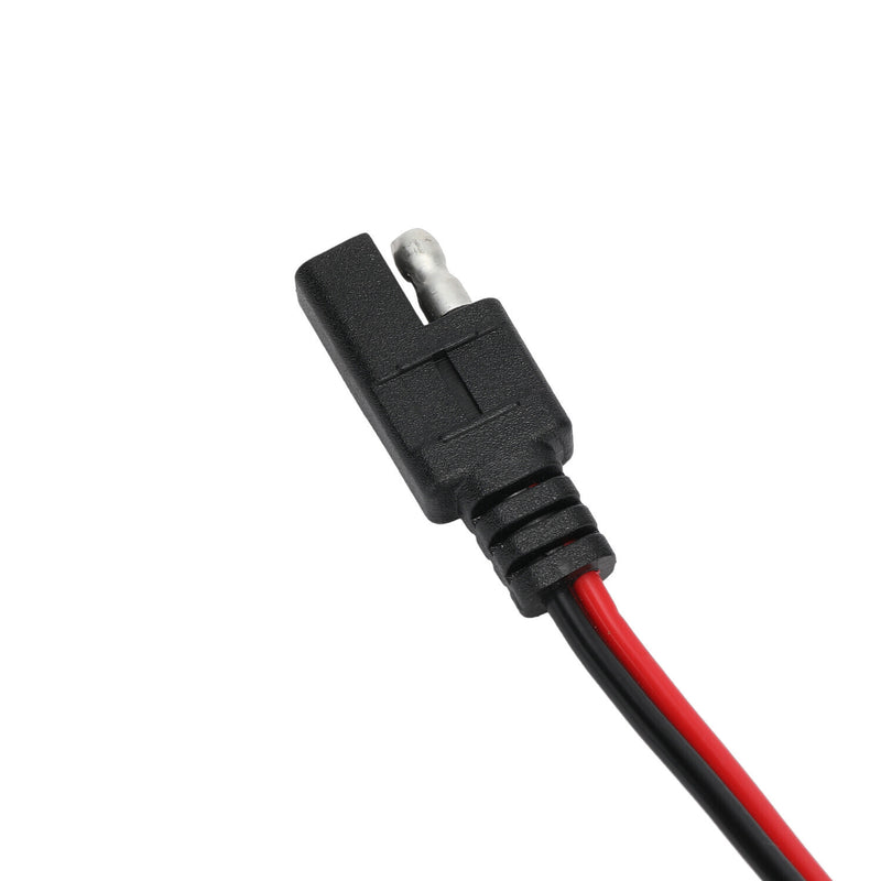 DURAFORCE Motorcycle Dual USB Charger SAE -USB Cable Adapter Voltmeter for CellPhone GPS