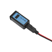 DURAFORCE Motorcycle Dual USB Charger SAE -USB Cable Adapter Voltmeter for CellPhone GPS