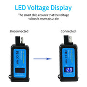 DURAFORCE Motorcycle Dual USB Charger SAE -USB Cable Adapter Voltmeter for CellPhone GPS