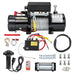 DURAFORCE 12V 13000LBS Electric Winch Synthetic Rope Truck For Jeep 13000LB Trailer 4WD /