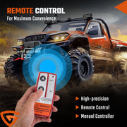 DURAFORCE 12V 13000LBS Electric Winch Synthetic Rope Truck For Jeep 13000LB Trailer 4WD /