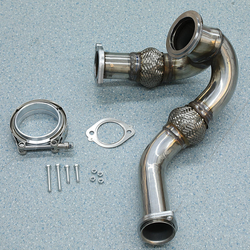 DURAFORCE Y-PIPE UP PIPE TURBO INSTALL GASKET CLAMP Kit FOR 03-07 FORD 6.0 POWERSTROKE