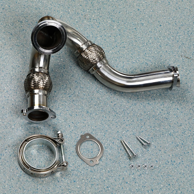 DURAFORCE Y-PIPE UP PIPE TURBO INSTALL GASKET CLAMP Kit FOR 03-07 FORD 6.0 POWERSTROKE