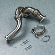 DURAFORCE Y-PIPE UP PIPE TURBO INSTALL GASKET CLAMP Kit FOR 03-07 FORD 6.0 POWERSTROKE
