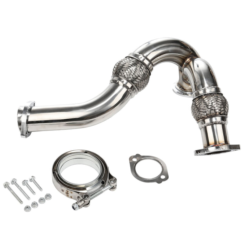 DURAFORCE Y-PIPE UP PIPE TURBO INSTALL GASKET CLAMP Kit FOR 03-07 FORD 6.0 POWERSTROKE