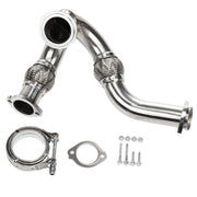 DURAFORCE Y-PIPE UP PIPE TURBO INSTALL GASKET CLAMP Kit FOR 03-07 FORD 6.0 POWERSTROKE