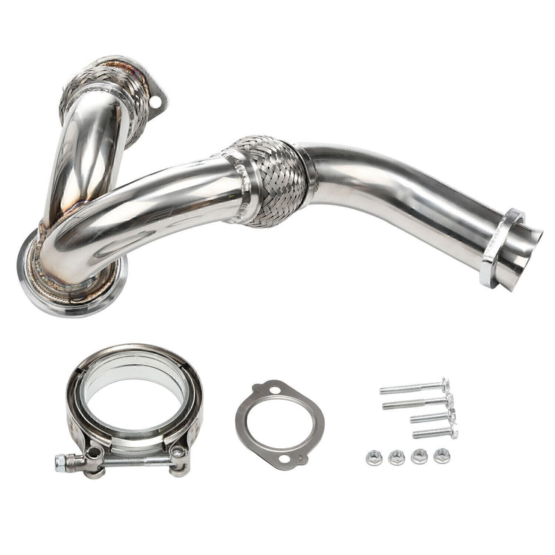 DURAFORCE Y-PIPE UP PIPE TURBO INSTALL GASKET CLAMP Kit FOR 03-07 FORD 6.0 POWERSTROKE