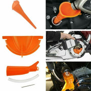DURAFORCE For Harley Touring Dyna Orange Primary Oil Fill Funnel Drip Free Oil Filter Kit