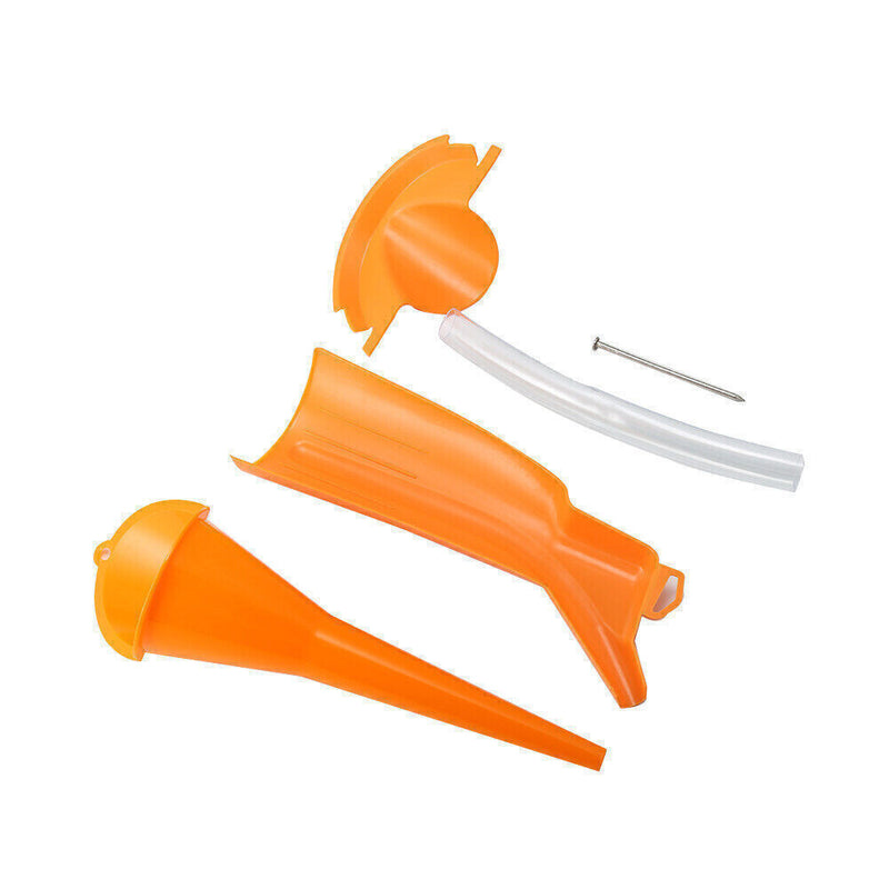 DURAFORCE For Harley Touring Dyna Orange Primary Oil Fill Funnel Drip Free Oil Filter Kit