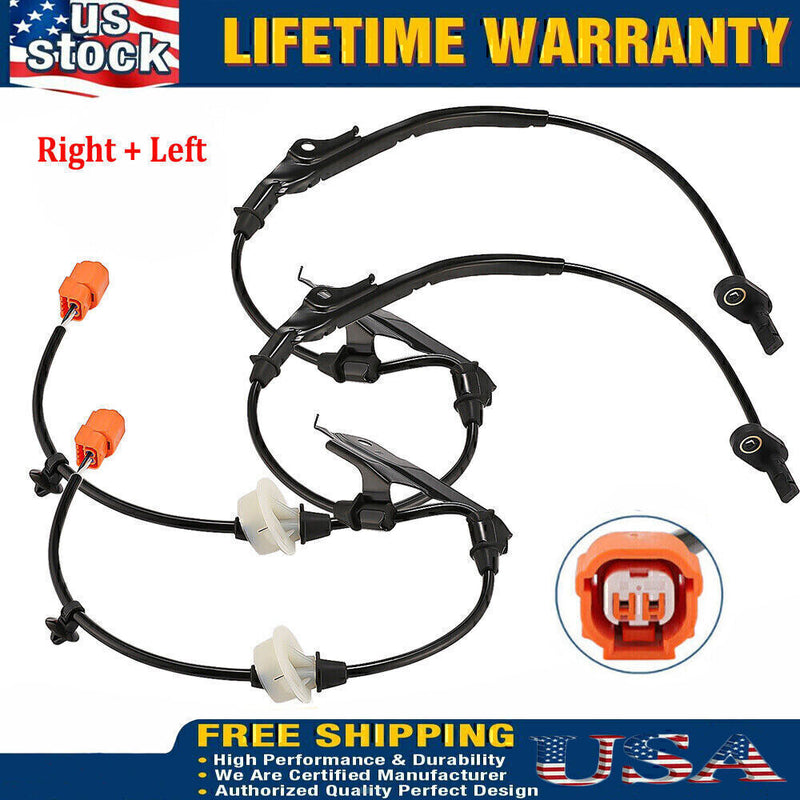 DURAFORCE 2x ABS Speed Sensor Kit Front Right +Left For Honda Accord 03-07 Acura TSX 04-08
