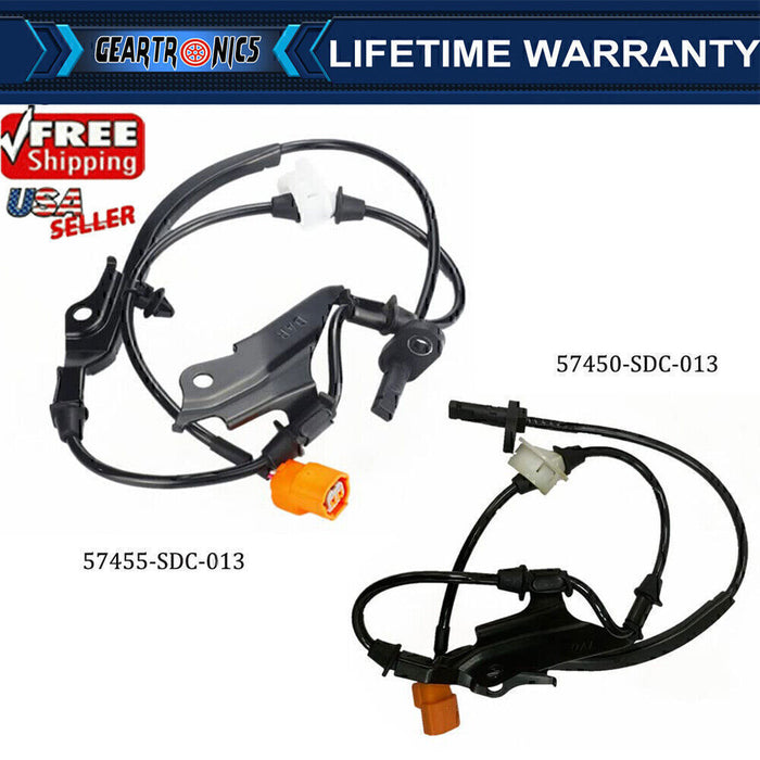 DURAFORCE 2x ABS Speed Sensor Kit Front Right +Left For Honda Accord 03-07 Acura TSX 04-08