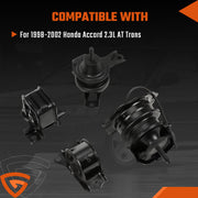 DURAFORCE AT Trans Engine Motor Mounts Kit Fits 1998 1999 -2002 Honda Accord 2.3L AT Trans