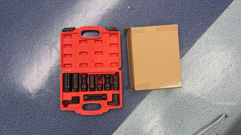 DURAFORCE 10pc Oxygen Sensor Socket Set Sensor Oil Pressure Sending Unit Removal Tool New