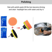 DURAFORCE Car Auto Headlight Lens Restoration Repair Kit Polishing Cleaner Cleaning Tools