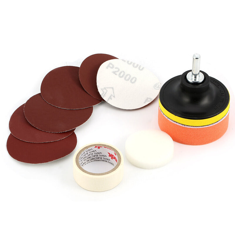 DURAFORCE Car Auto Headlight Lens Restoration Repair Kit Polishing Cleaner Cleaning Tools
