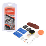 DURAFORCE Car Auto Headlight Lens Restoration Repair Kit Polishing Cleaner Cleaning Tools