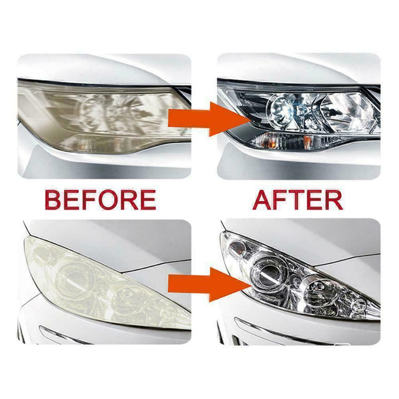DURAFORCE Car Auto Headlight Lens Restoration Repair Kit Polishing Cleaner Cleaning Tools