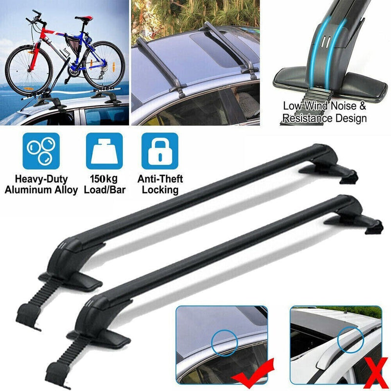 DURAFORCE For TOYOTA Prius Car Top Roof Rack Cross Bar Cargo Luggage Carrier w/ Lock Kit