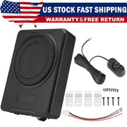 DURAFORCE 10''inch Car Under-Seat Active Subwoofer Power Amplifier Bass Slim Speaker Black