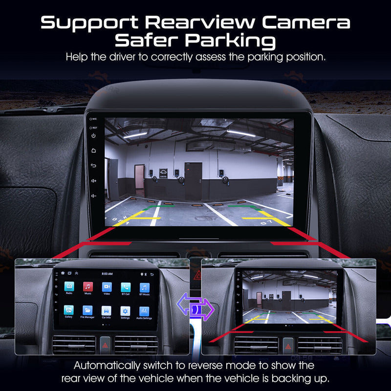 DURAFORCE For Honda CRV-2 2001-2006 Android 12 Apple Carplay Car Stereo Radio GPS WIFI BT