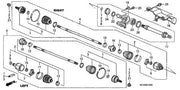DURAFORCE Manual Trans CV Intermediate Shaft 44500SCVA00 / For HONDA CR-V CIVIC ACURA RSX