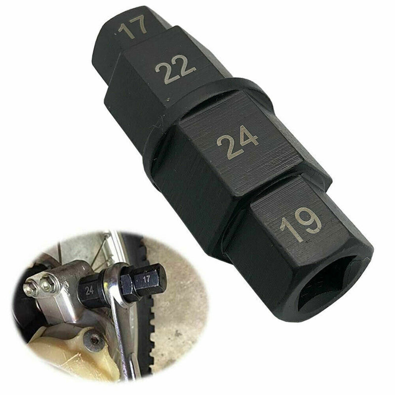 DURAFORCE Motorcycle Front Rear Wheel Axle Hex Spindle Driver Removal Tool 17 19 22 24mm A