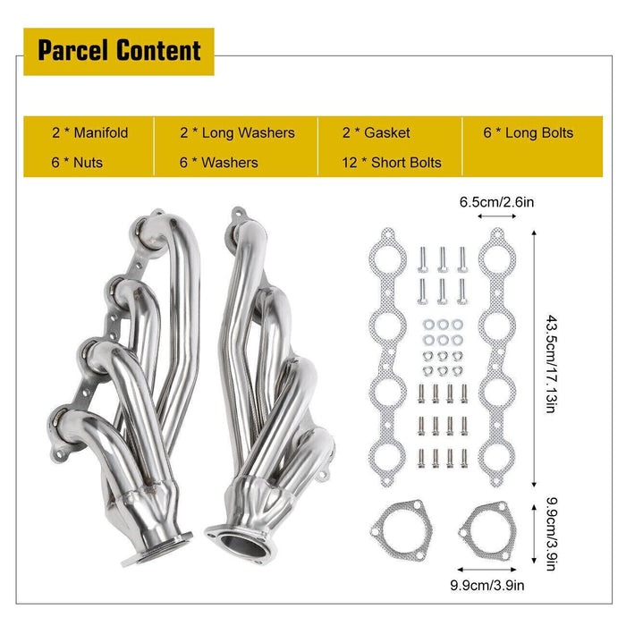 DURAFORCE Swap S10 Conversion Headers for Chevy LS1 LS2 LS3 LS6 LS9 LS Engines 6.0 5.3