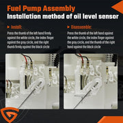 DURAFORCE For Chevrolet Corvette 5.7L 1989-1996 HP10031 Fuel Pump & Sender Assembly Kit-
