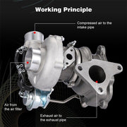 DURAFORCE VF48 Billet Turbo Charger For Subaru 2002-07 WRX 2.5L STI ej20 ej25 380hp