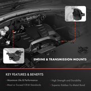 DURAFORCE Set Engine Motor &Transmission Mount for Toyota Yaris 2006-2011 15-17 Auto trans