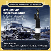 DURAFORCE Rear&Left Air Suspension Shock Strut For BMW G11 G12 740i 750Li 750 37106874593