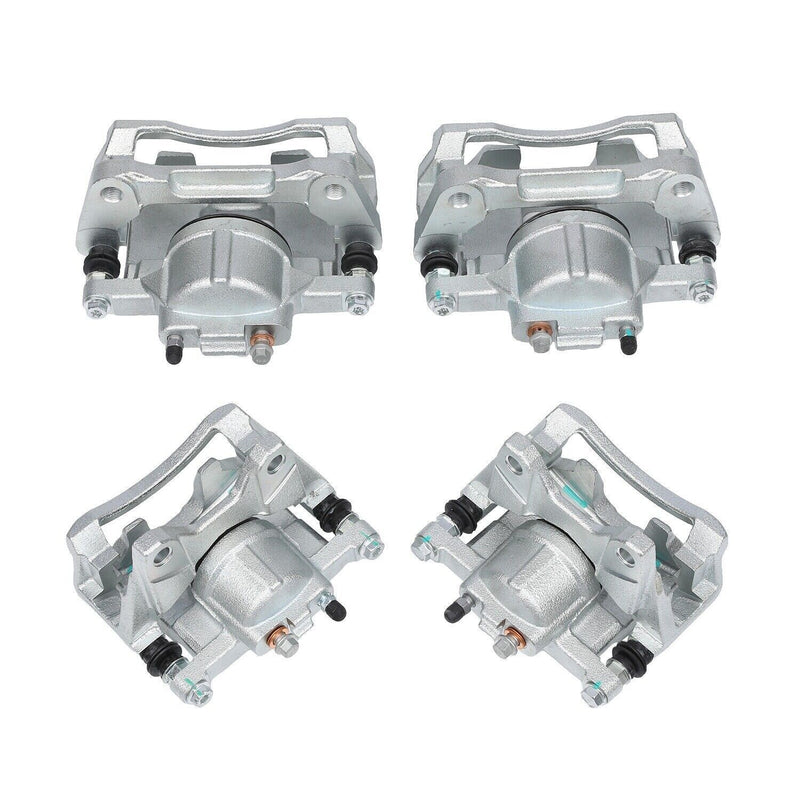 DURAFORCE Front & Rear Disc Brake Calipers w/Bracket Kit Fit 2008-2017 Jeep Wrangler Nitro