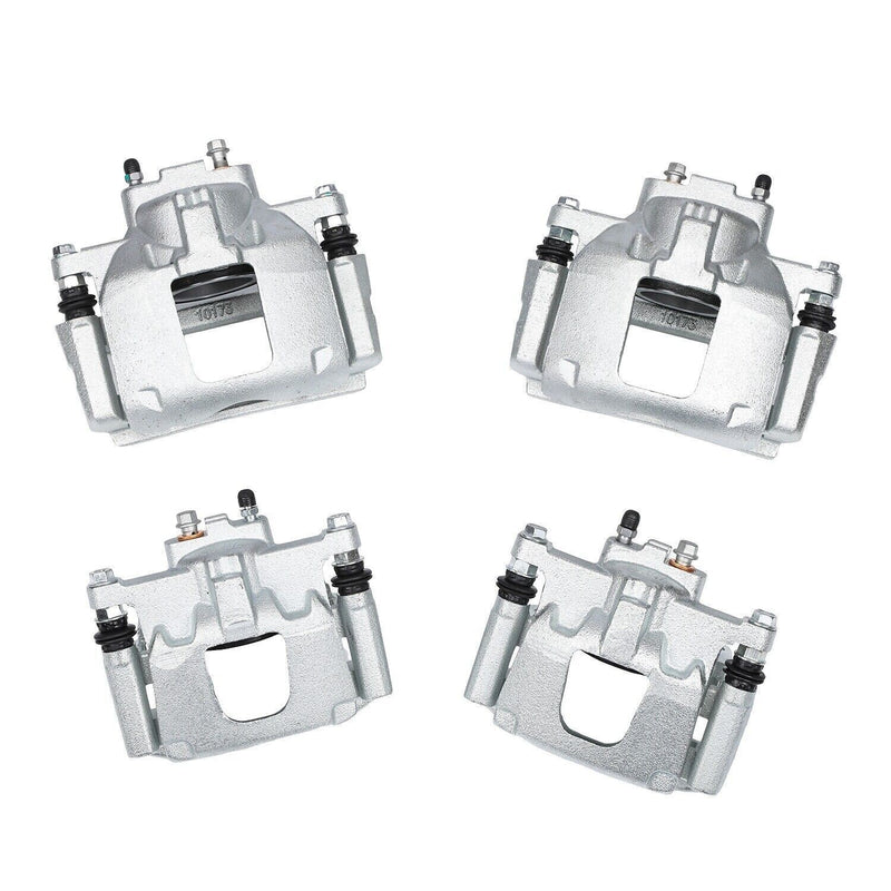 DURAFORCE Front & Rear Disc Brake Calipers w/Bracket Kit Fit 2008-2017 Jeep Wrangler Nitro