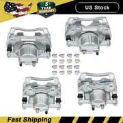 DURAFORCE Front & Rear Disc Brake Calipers w/Bracket Kit Fit 2008-2017 Jeep Wrangler Nitro