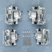 DURAFORCE Front & Rear Disc Brake Calipers w/Bracket Kit Fit 2008-2017 Jeep Wrangler Nitro